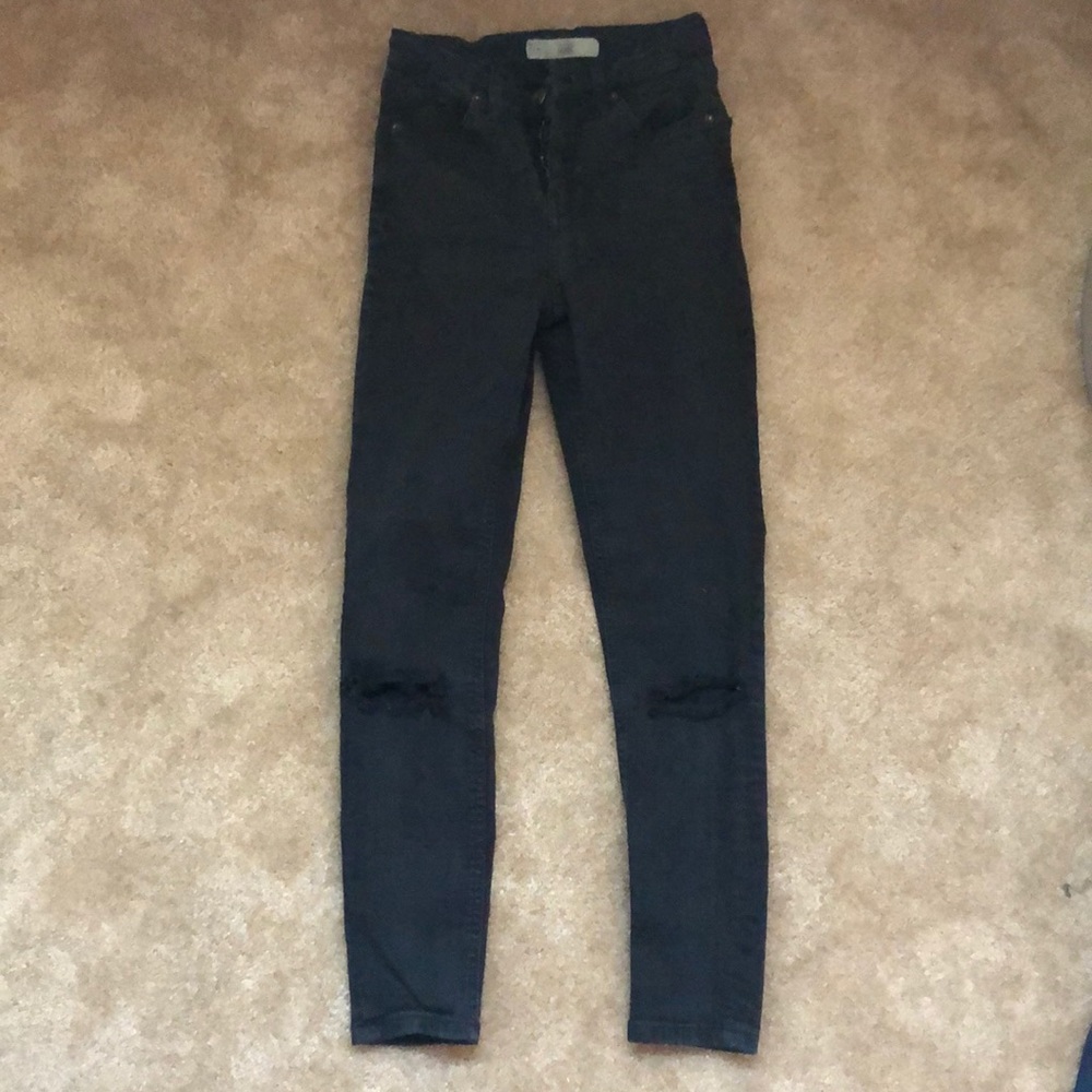 Black Topshop Jamie Jeans Size 25